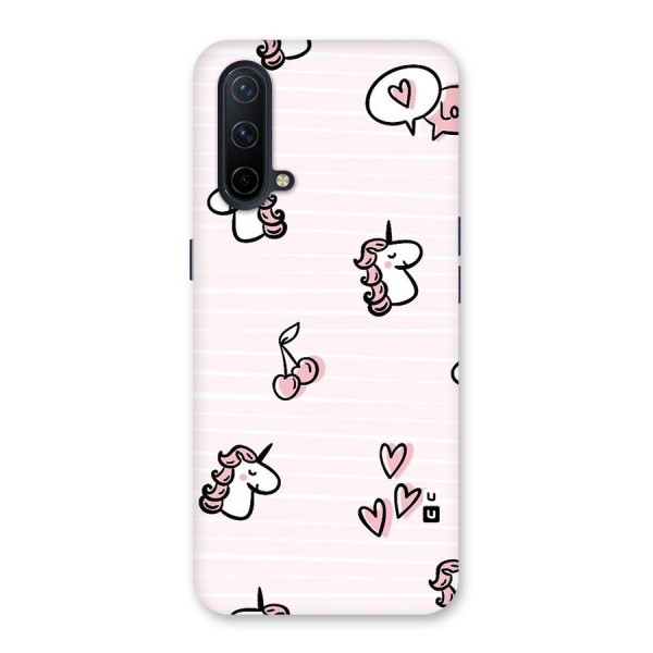 Strawberries And Unicorns Back Case for OnePlus Nord CE 5G