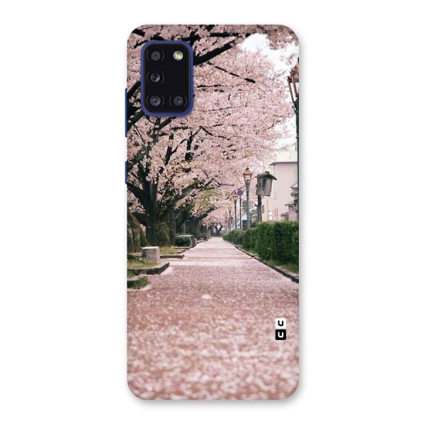 Street In Pink Flowers Back Case for Galaxy A31