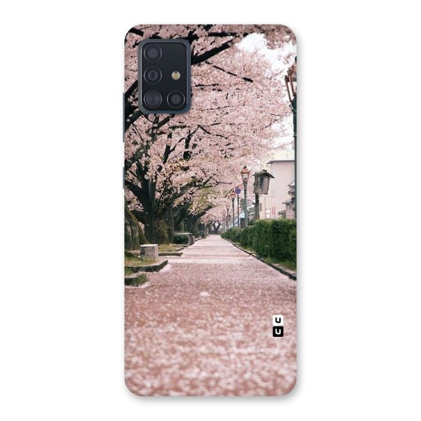 Street In Pink Flowers Back Case for Galaxy A51