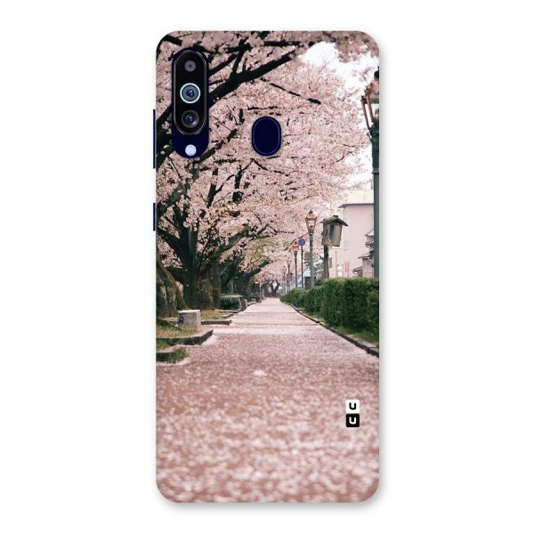 Street In Pink Flowers Back Case for Galaxy A60