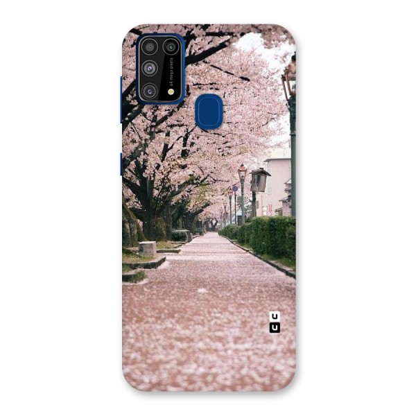 Street In Pink Flowers Back Case for Galaxy F41