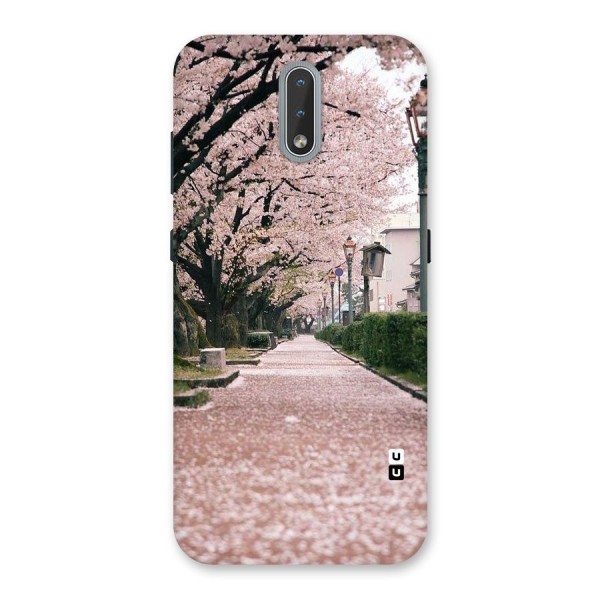 Street In Pink Flowers Back Case for Nokia 2.3