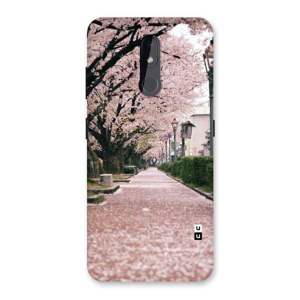 Street In Pink Flowers Back Case for Nokia 3.2