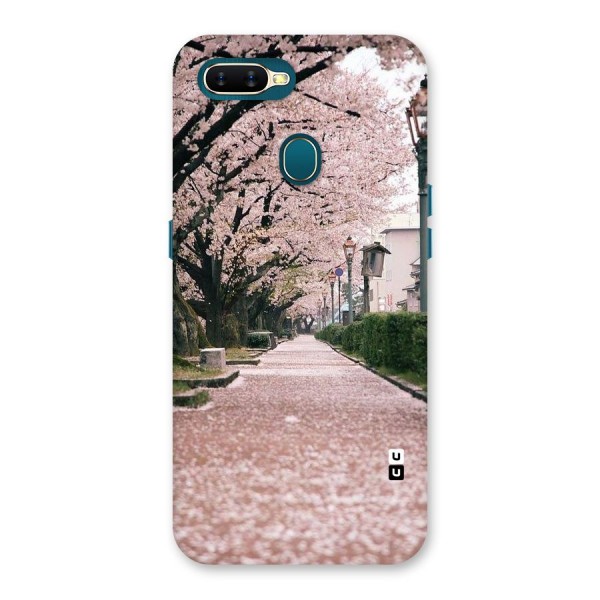 Street In Pink Flowers Back Case for Oppo A12