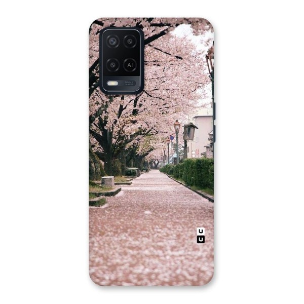 Street In Pink Flowers Back Case for Oppo A54