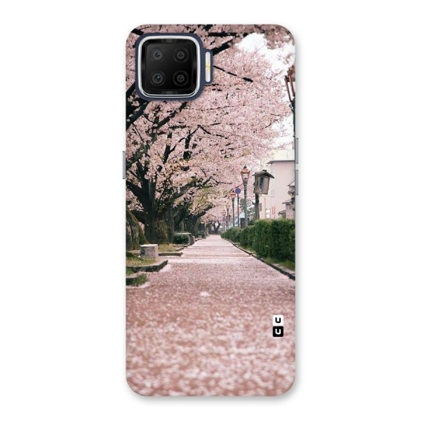 Street In Pink Flowers Back Case for Oppo F17