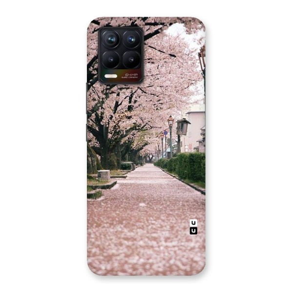 Street In Pink Flowers Back Case for Realme 8