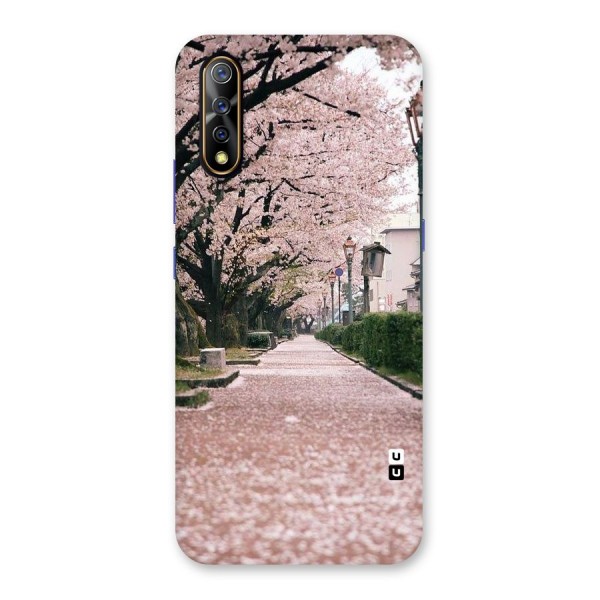 Street In Pink Flowers Back Case for Vivo S1