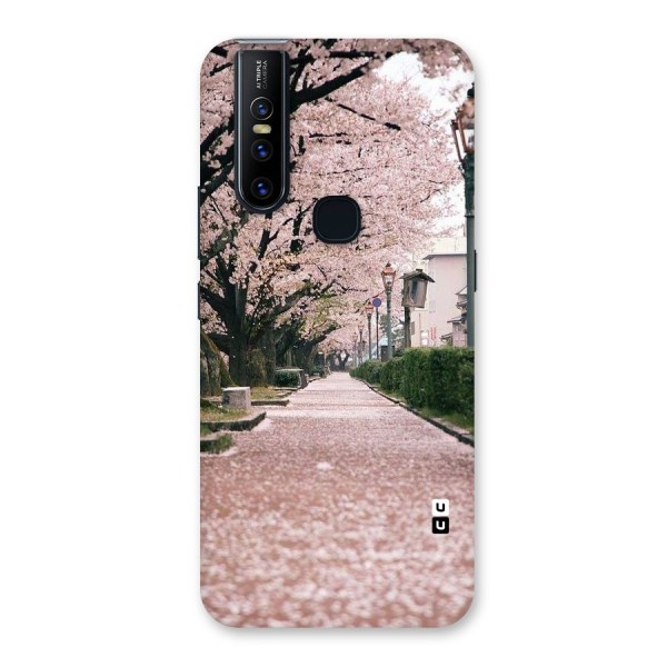 Street In Pink Flowers Back Case for Vivo V15