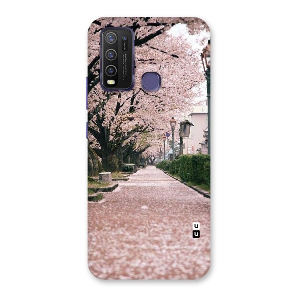 Street In Pink Flowers Back Case for Vivo Y30