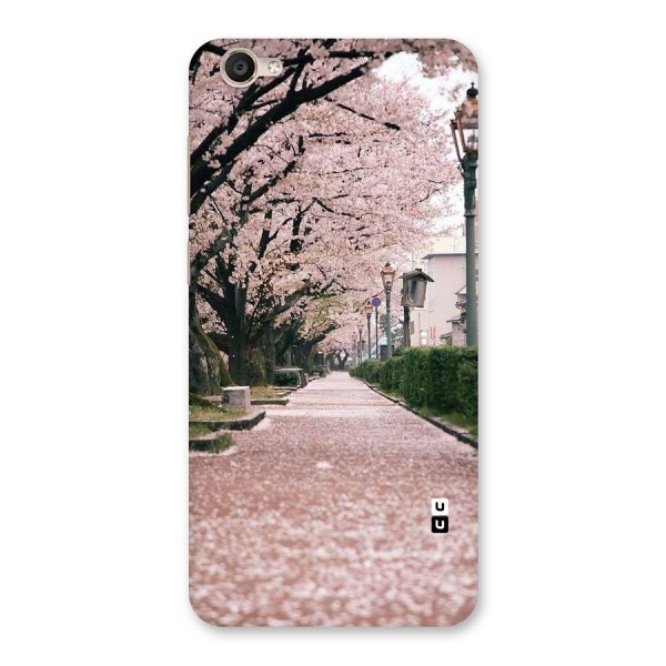 Street In Pink Flowers Back Case for Vivo Y55s