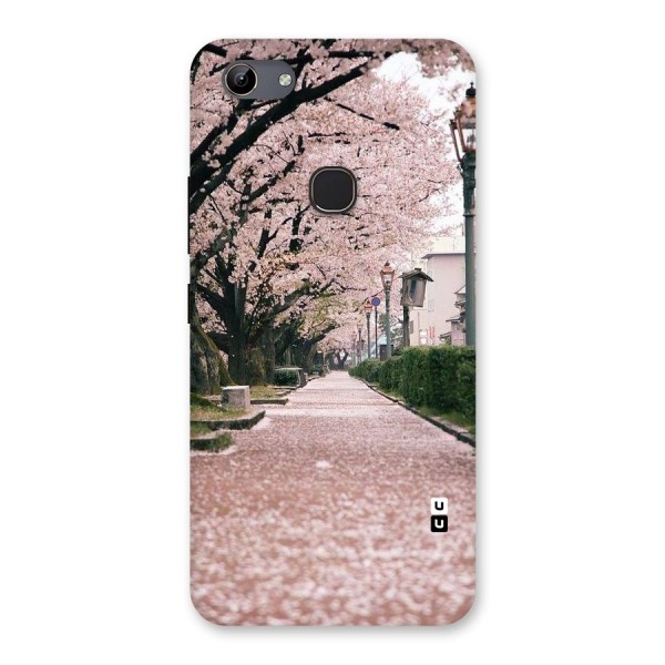 Street In Pink Flowers Back Case for Vivo Y81