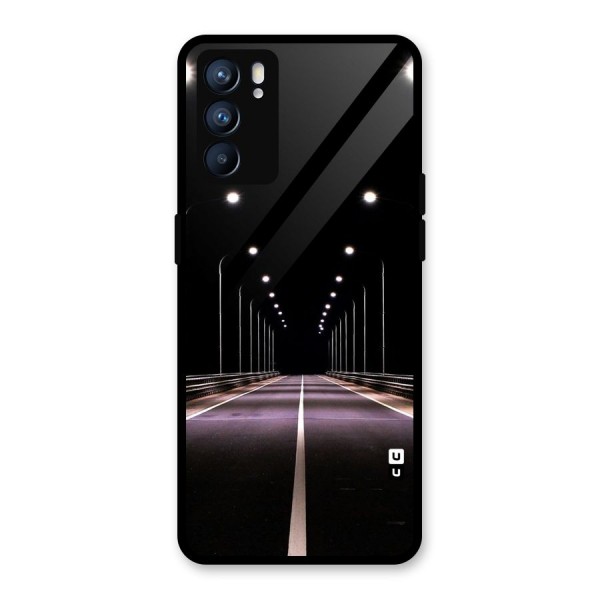 Street Light Glass Back Case for Oppo Reno6 5G