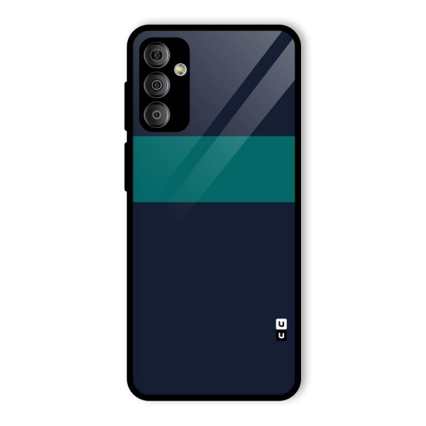 Stripe Block Glass Back Case for Galaxy F23