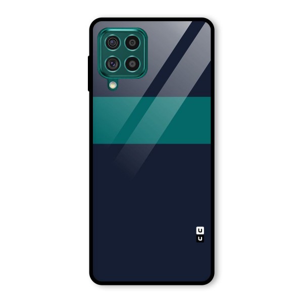 Stripe Block Glass Back Case for Galaxy F62