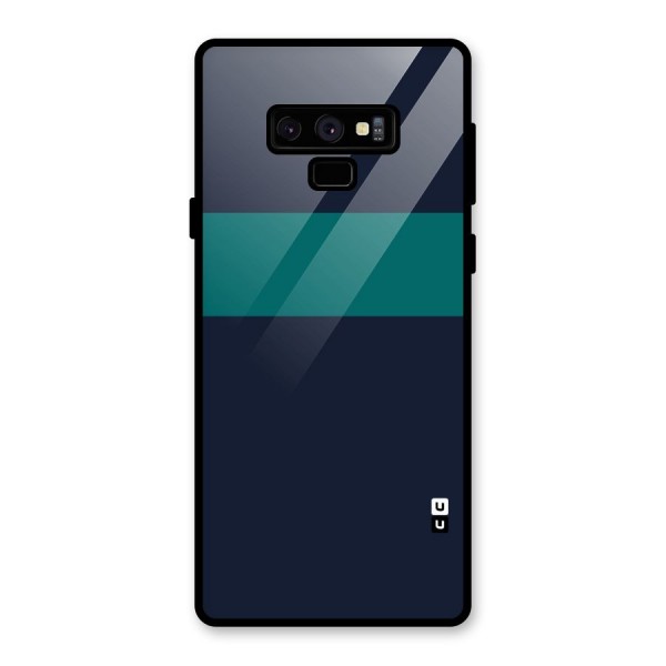 Stripe Block Glass Back Case for Galaxy Note 9