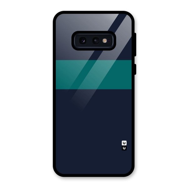 Stripe Block Glass Back Case for Galaxy S10e