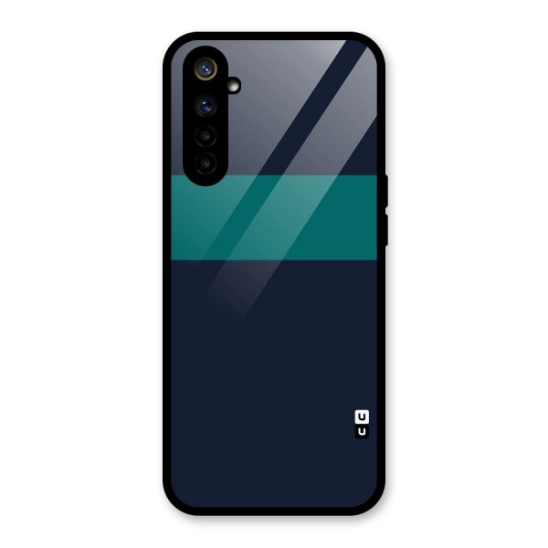 Stripe Block Glass Back Case for Realme 6