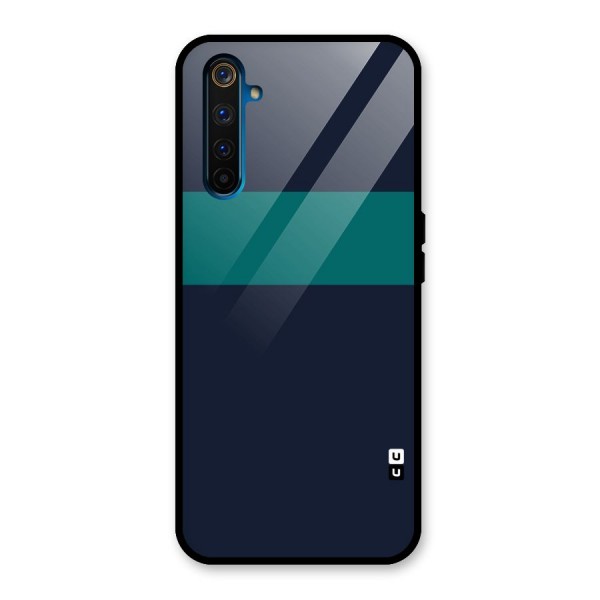 Stripe Block Glass Back Case for Realme 6 Pro