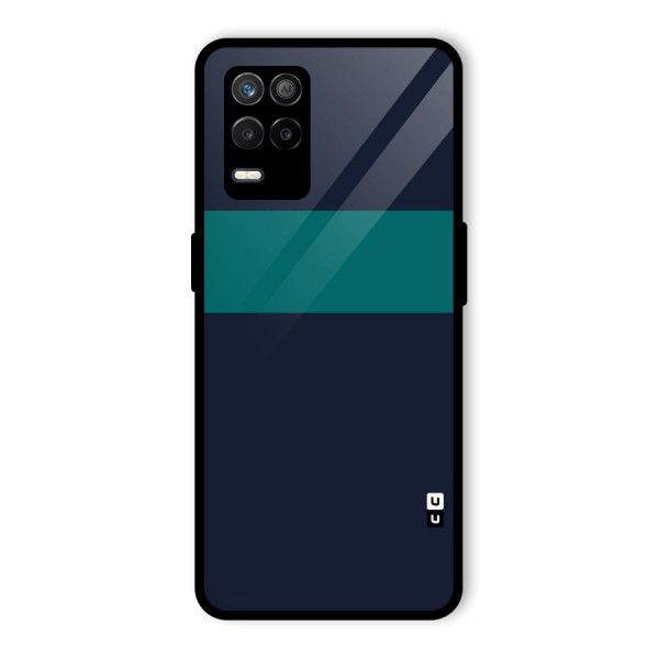 Stripe Block Glass Back Case for Realme 9 5G