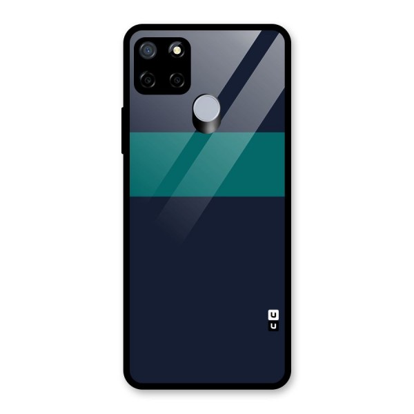 Stripe Block Glass Back Case for Realme C15