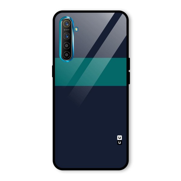 Stripe Block Glass Back Case for Realme XT