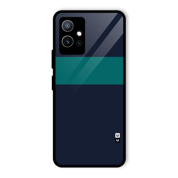 Stripe Block Glass Back Case for Vivo T1 5G