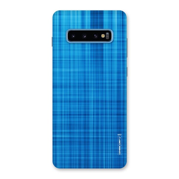 Stripe Blue Abstract Back Case for Galaxy S10 Plus