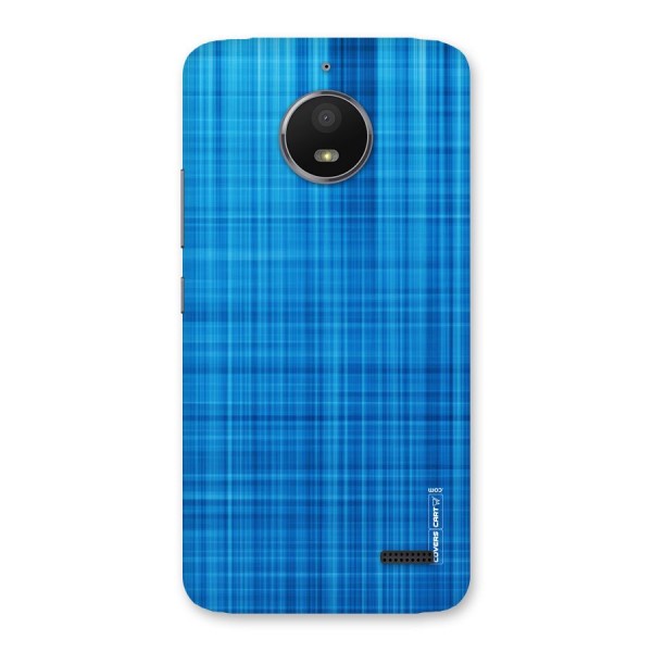 Stripe Blue Abstract Back Case for Moto E4