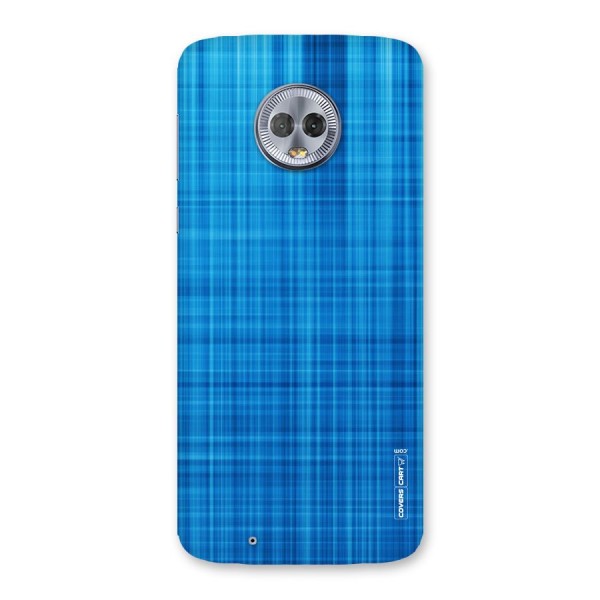 Stripe Blue Abstract Back Case for Moto G6