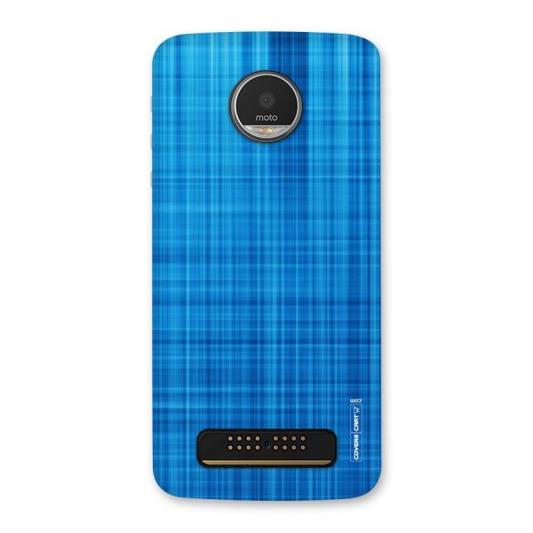 Stripe Blue Abstract Back Case for Moto Z Play