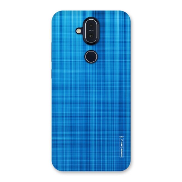 Stripe Blue Abstract Back Case for Nokia 8.1