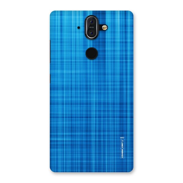 Stripe Blue Abstract Back Case for Nokia 8 Sirocco