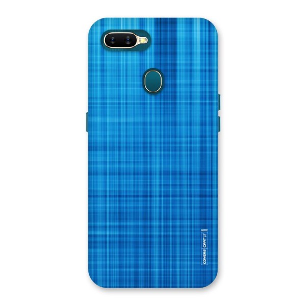 Stripe Blue Abstract Back Case for Oppo A7