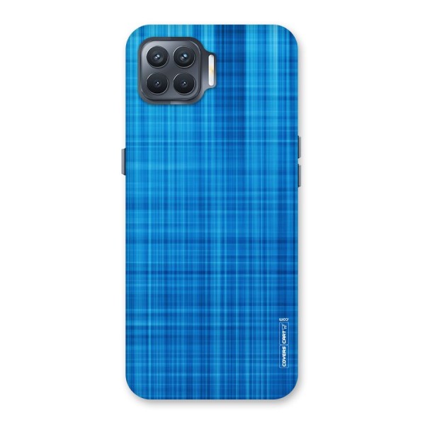 Stripe Blue Abstract Back Case for Oppo F17 Pro