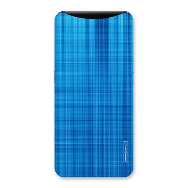 Stripe Blue Abstract Back Case for Oppo Find X