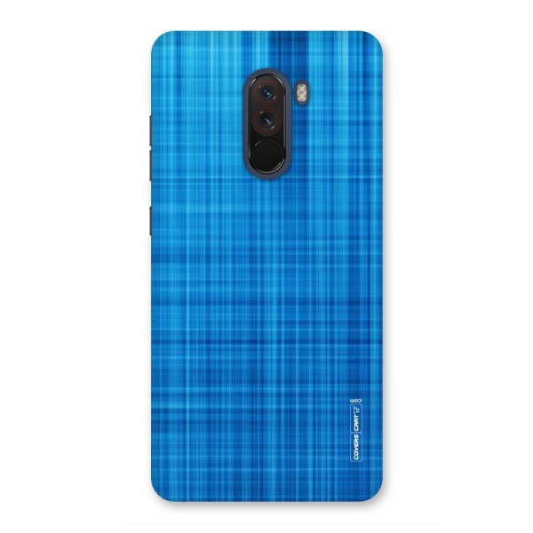 Stripe Blue Abstract Back Case for Poco F1