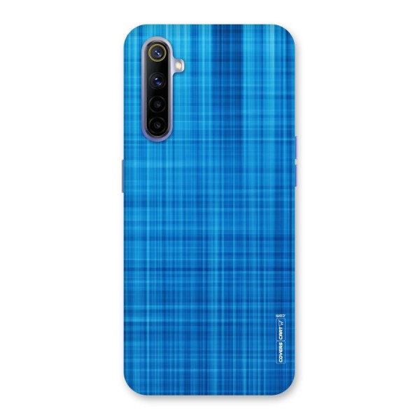 Stripe Blue Abstract Back Case for Realme 6