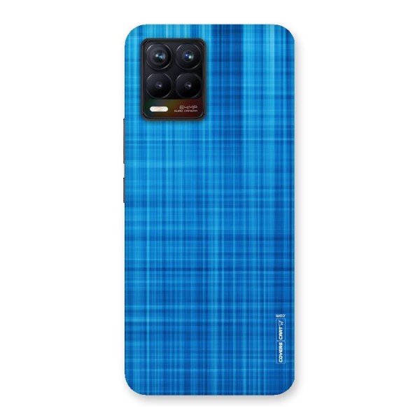 Stripe Blue Abstract Back Case for Realme 8