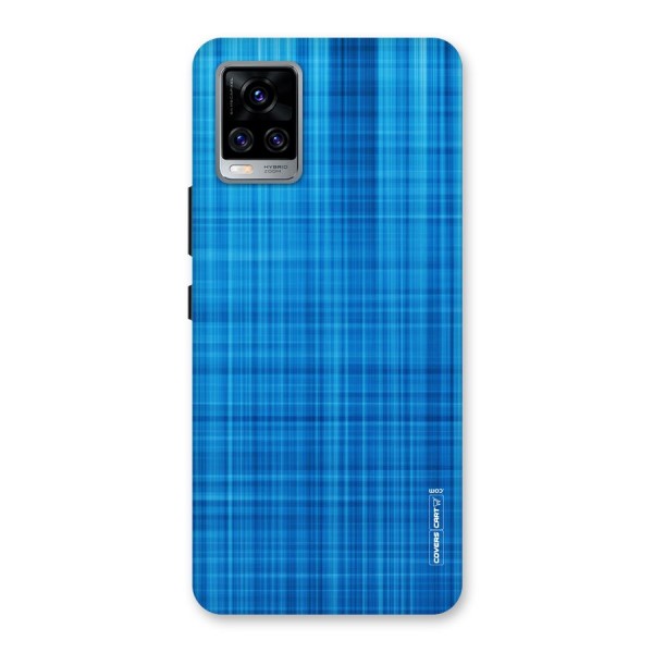 Stripe Blue Abstract Back Case for Vivo V20 Pro