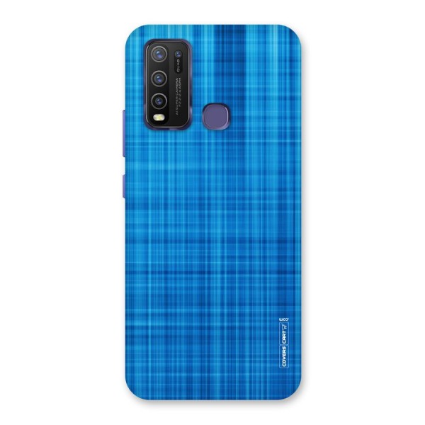 Stripe Blue Abstract Back Case for Vivo Y30