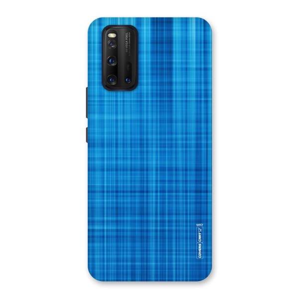 Stripe Blue Abstract Back Case for Vivo iQOO 3