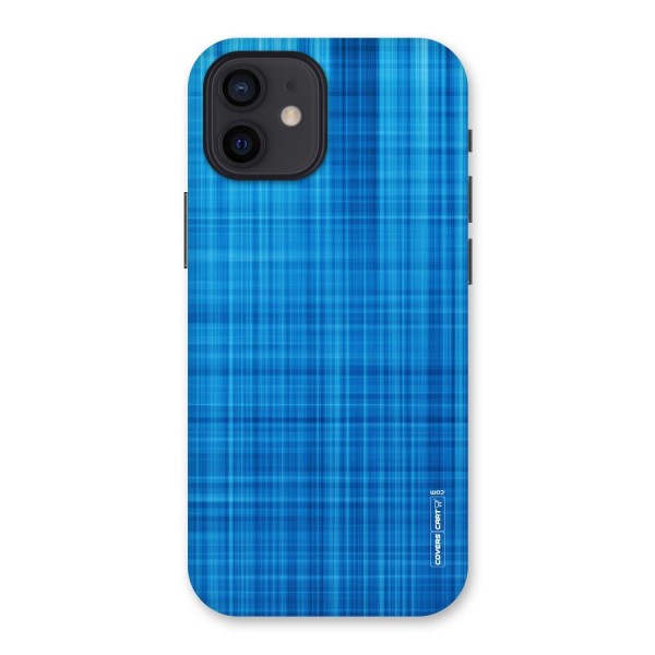 Stripe Blue Abstract Back Case for iPhone 12