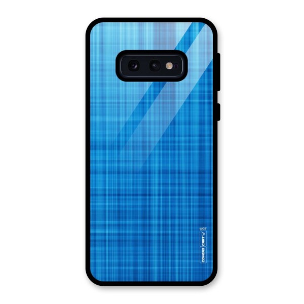 Stripe Blue Abstract Glass Back Case for Galaxy S10e