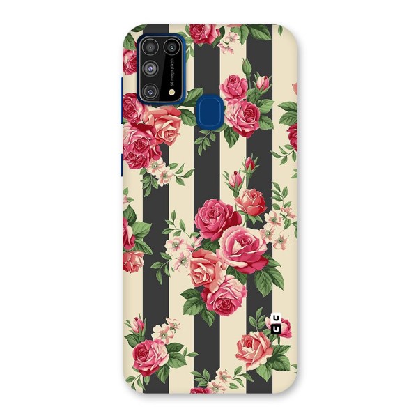 Stripes And Floral Back Case for Galaxy F41