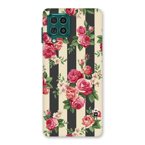 Stripes And Floral Back Case for Galaxy F62