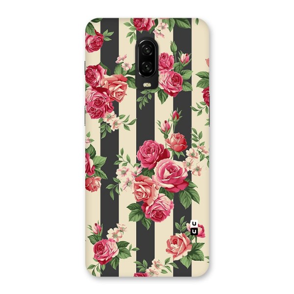 Stripes And Floral Back Case for OnePlus 6T