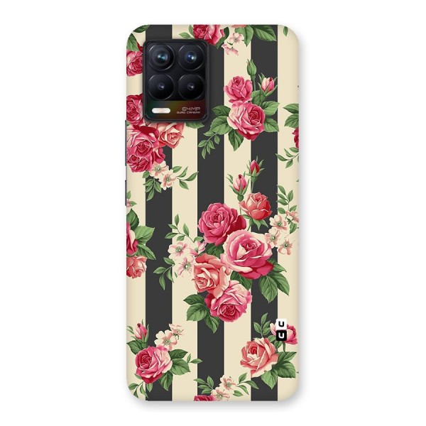 Stripes And Floral Back Case for Realme 8