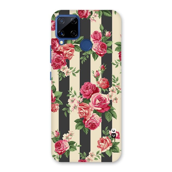 Stripes And Floral Back Case for Realme C12