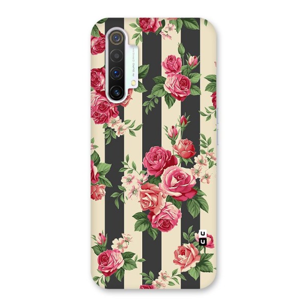 Stripes And Floral Back Case for Realme X3